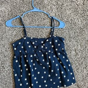 Old Navy Dark Blue Star Print Top